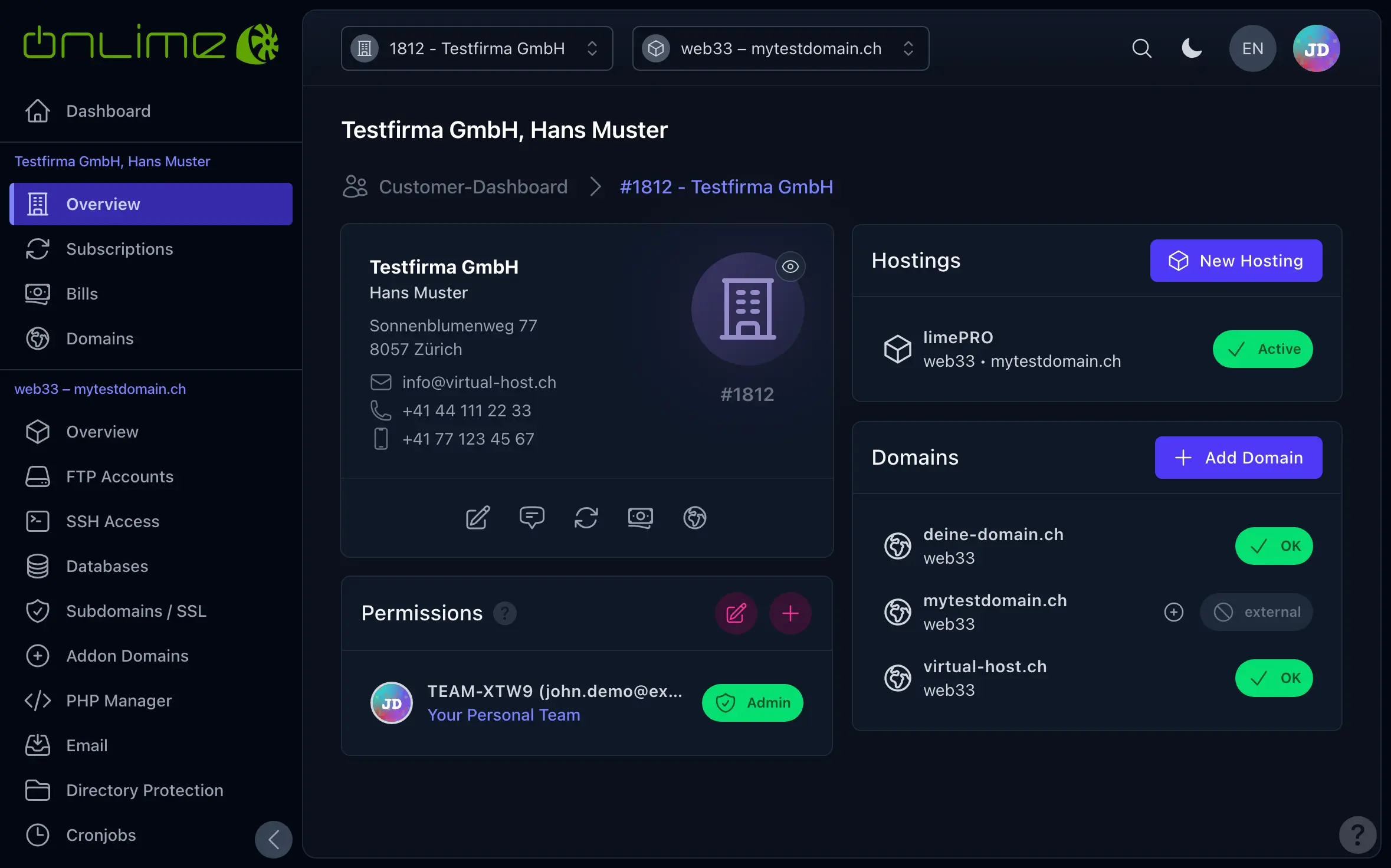 Customer overview